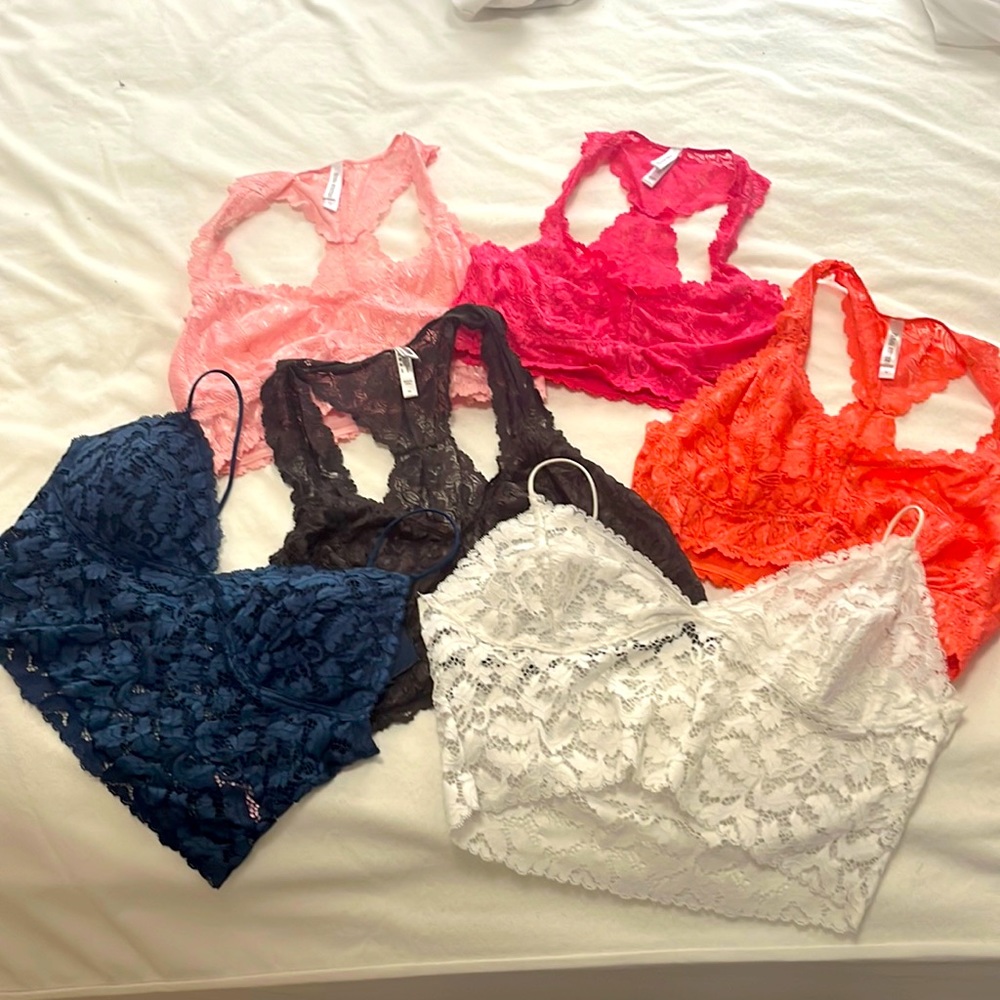 All 6 Bralettes Zenana outfitters xl for $30